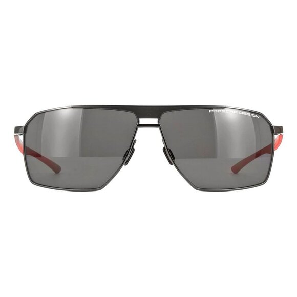 New PORSCHE DESIGN Grey Polarised Aviator P8977 C Sunglasses Women - Picture 2 of 4